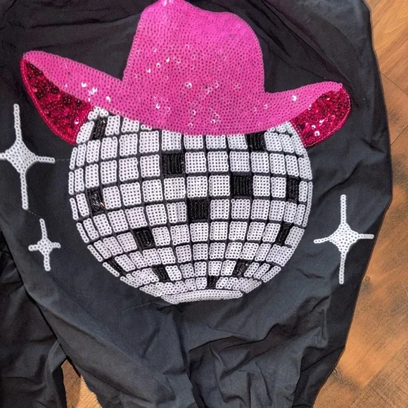 Fantastic Fawn Bling Black Off-Shoulder Dress Disco - Picture 4 of 4